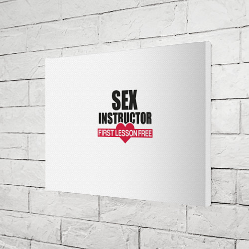 Картина прямоугольная Секс Инструктор SEX INSTRUCTOR / 3D-принт – фото 3