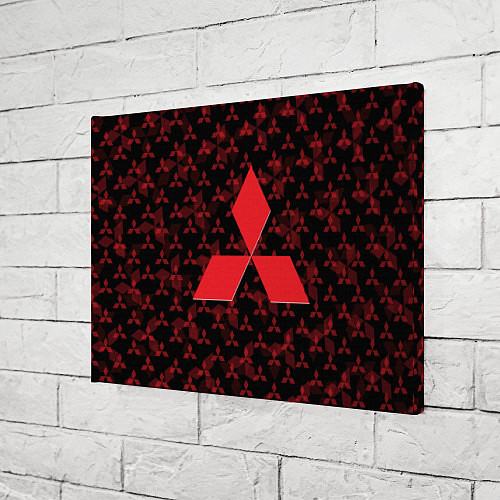 Картина прямоугольная MITSUBISHI BIG LOGO PATTERN / 3D-принт – фото 3