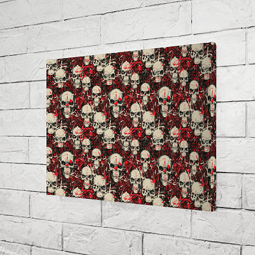 Картина прямоугольная Кровавые Черепа Skulls / 3D-принт – фото 3
