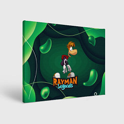 Холст прямоугольный Rayman Legends Green, цвет: 3D-принт