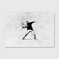 Холст прямоугольный BANKSY БУНТ RIOT БЭНКСИ, цвет: 3D-принт — фото 2