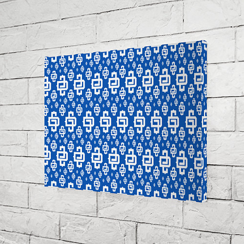 Картина прямоугольная Blue Pattern Dope Camo Dope Street Market / 3D-принт – фото 3