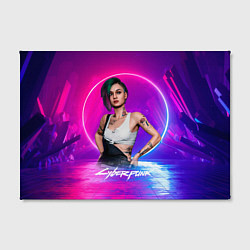Холст прямоугольный Judy Джуди Cyberpunk2077, цвет: 3D-принт — фото 2