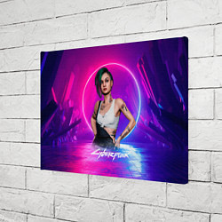 Холст прямоугольный Judy Джуди Cyberpunk2077, цвет: 3D-принт — фото 2