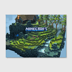 Холст прямоугольный Minecraft Video game Landscape, цвет: 3D-принт — фото 2