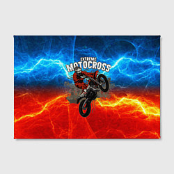 Холст прямоугольный Extreme Motocross, цвет: 3D-принт — фото 2
