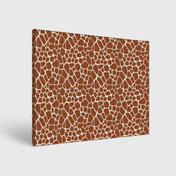 Холст прямоугольный Шкура Жирафа - Giraffe, цвет: 3D-принт
