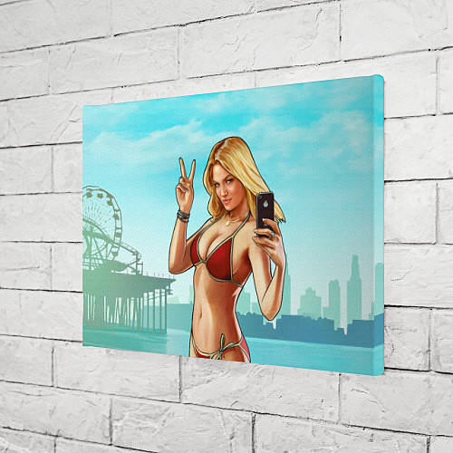 Картина прямоугольная GTA Beach girl / 3D-принт – фото 3