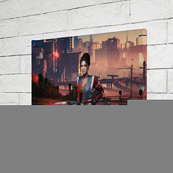 Холст прямоугольный Panam Cyberpunk2077, цвет: 3D-принт — фото 2