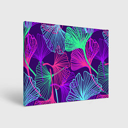 Холст прямоугольный Neon color pattern Fashion 2023, цвет: 3D-принт