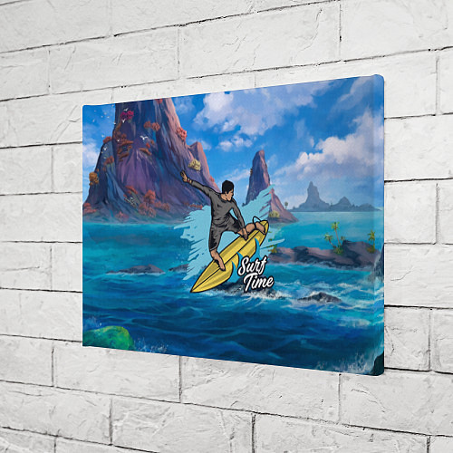 Картина прямоугольная Серфинг Surf / 3D-принт – фото 3