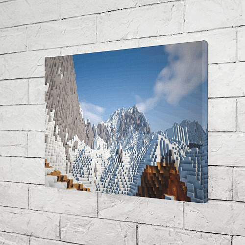 Картина прямоугольная Minecraft Mountains Video game / 3D-принт – фото 3