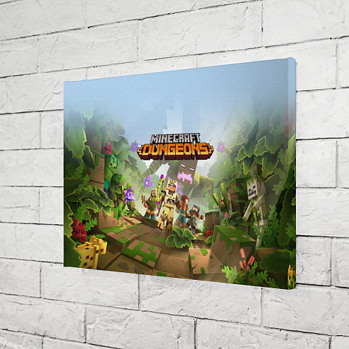 Картина прямоугольная Minecraft Dungeons Heroes Video game / 3D-принт – фото 3