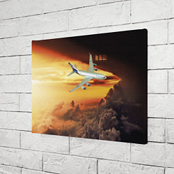Холст прямоугольный Гражданский самолет Ил 96-300, цвет: 3D-принт — фото 2