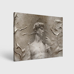 Холст прямоугольный Микеланджело Буонарроти Давид Пост-арт Michelangel, цвет: 3D-принт