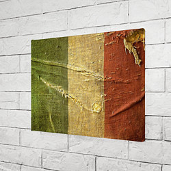 Холст прямоугольный Флаг Италии Мешковина Flag of Italy Burlap, цвет: 3D-принт — фото 2