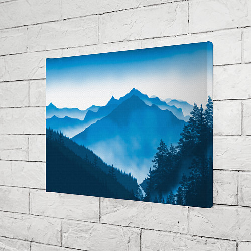 Картина прямоугольная Горы Лес / 3D-принт – фото 3