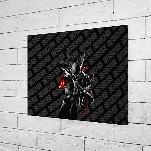 Картина прямоугольная Ванпанчмен в черных тонах / 3D-принт – фото 3