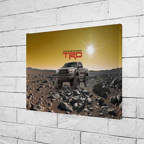 Картина прямоугольная Toyota Racing Development Desert Тойота в каменист / 3D-принт – фото 3