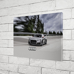 Холст прямоугольный Ауди на скоростном шоссе Audi on the expressway, цвет: 3D-принт — фото 2