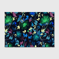 Холст прямоугольный Color summer night Floral pattern, цвет: 3D-принт — фото 2