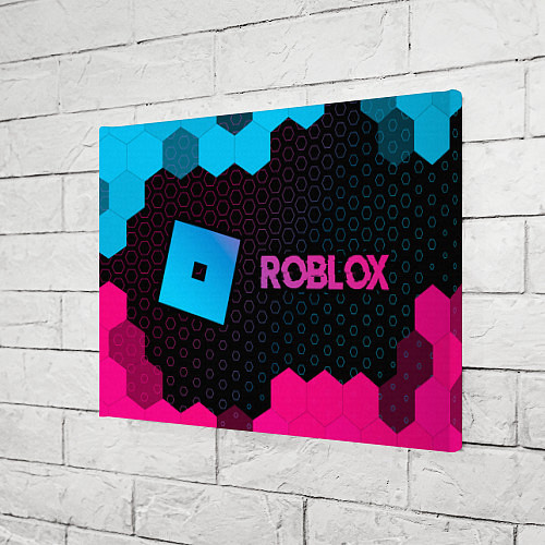 Картина прямоугольная Roblox Neon Gradient / 3D-принт – фото 3