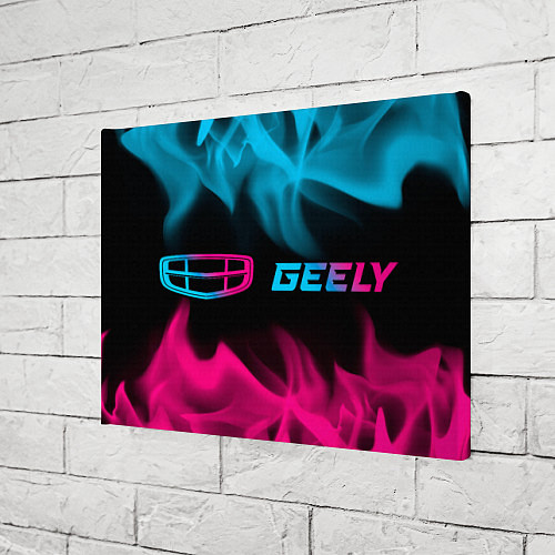 Картина прямоугольная Geely Neon Gradient / 3D-принт – фото 3
