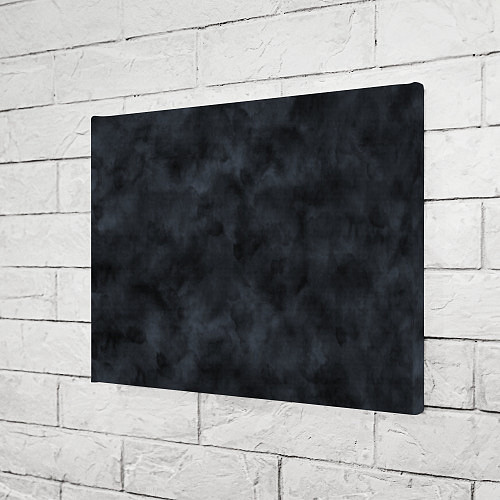 Картина прямоугольная Акварельные разводы черный / 3D-принт – фото 3