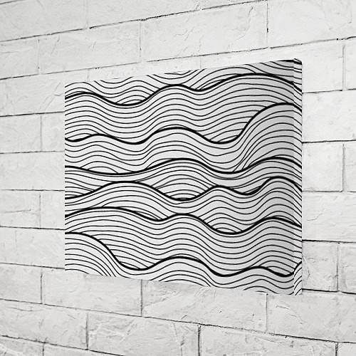 Картина прямоугольная Линии Морских Волн / 3D-принт – фото 3