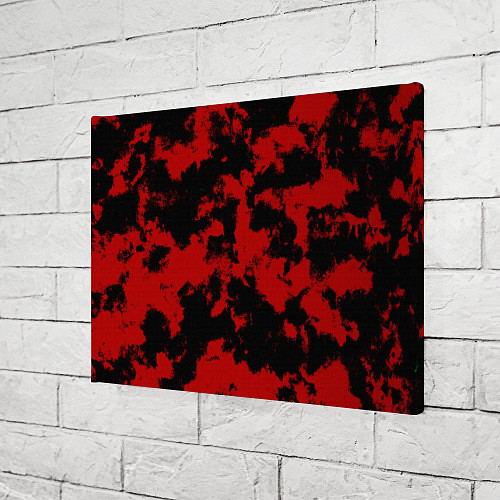 Картина прямоугольная Черно-красная абстракция / 3D-принт – фото 3
