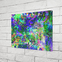 Холст прямоугольный Красочный авангардный глитч Экспрессия, цвет: 3D-принт — фото 2