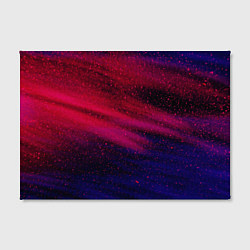 Холст прямоугольный Неоновая пыль - Красный, цвет: 3D-принт — фото 2