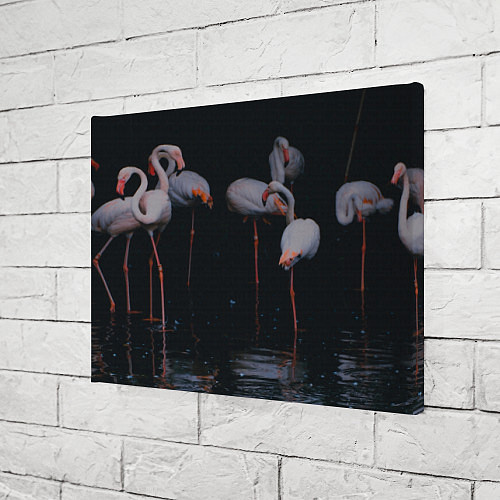 Картина прямоугольная Фламинго - вода / 3D-принт – фото 3