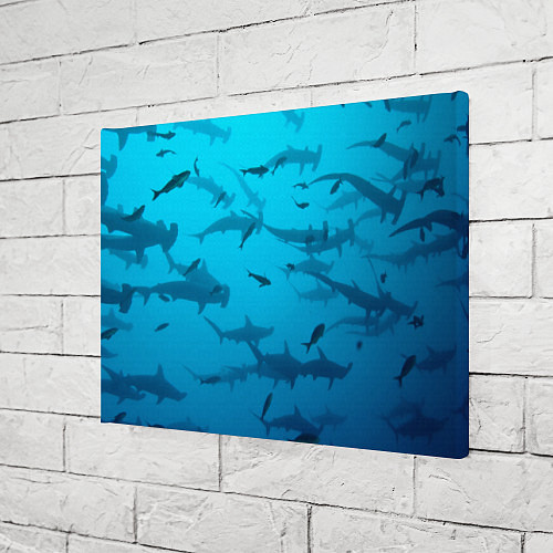 Картина прямоугольная Акулы - океан / 3D-принт – фото 3