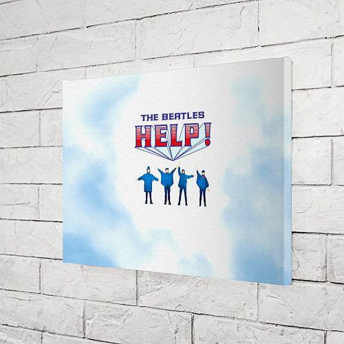 Картина прямоугольная The Beatles Help! / 3D-принт – фото 3