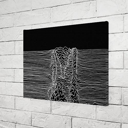 Картина прямоугольная Чёрно-белый объёмный растр / 3D-принт – фото 3