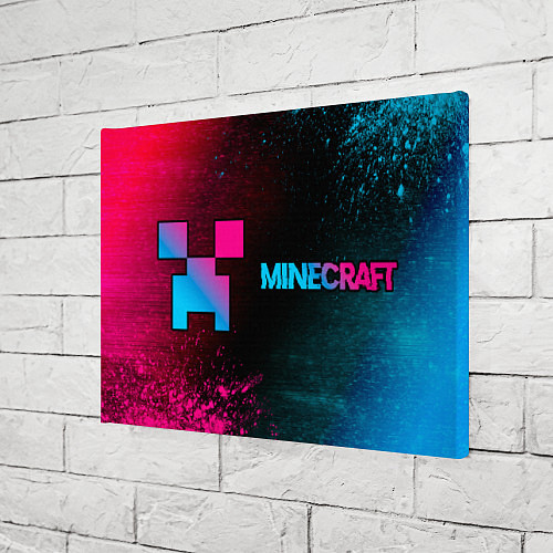 Картина прямоугольная Minecraft - Neon Gradient / 3D-принт – фото 3