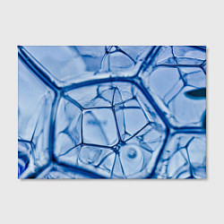 Холст прямоугольный Абстрактная синяя ледяная броня, цвет: 3D-принт — фото 2