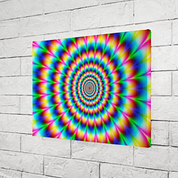 Холст прямоугольный Радужная оптическая иллюзия, цвет: 3D-принт — фото 2