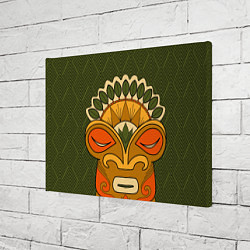 Холст прямоугольный Polynesian tiki HUMBLE, цвет: 3D-принт — фото 2