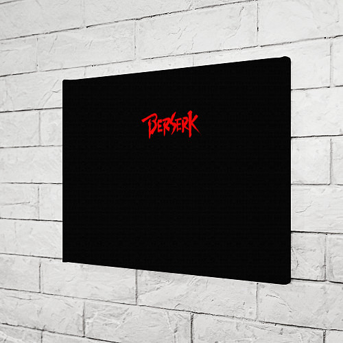 Картина прямоугольная Берсерк Красная Надпись Аниме / 3D-принт – фото 3