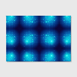 Холст прямоугольный Неоновые проводники - схемы, цвет: 3D-принт — фото 2