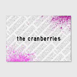 Холст прямоугольный The Cranberries rock legends: надпись и символ, цвет: 3D-принт — фото 2