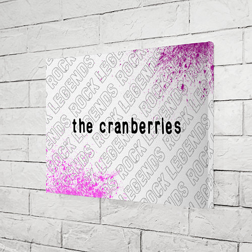 Картина прямоугольная The Cranberries rock legends: надпись и символ / 3D-принт – фото 3