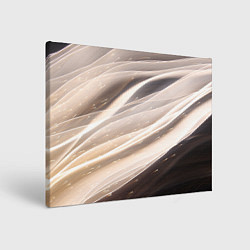 Холст прямоугольный Абстрактные волны и огни бесконечности, цвет: 3D-принт