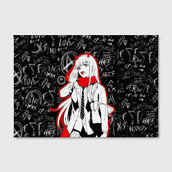 Холст прямоугольный Zero two с чупачупсом - любимый во франксе, цвет: 3D-принт — фото 2