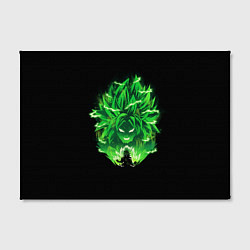 Холст прямоугольный Broly dragon ball аниме, цвет: 3D-принт — фото 2