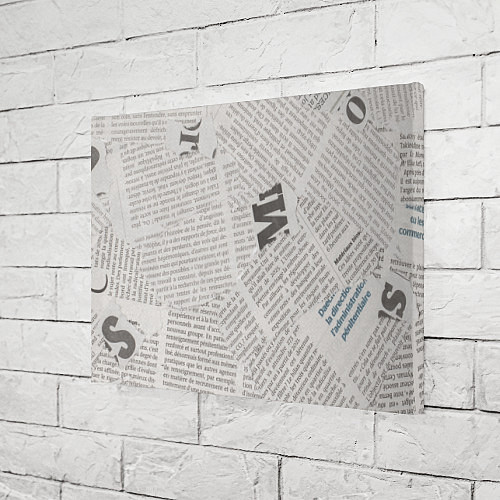 Картина прямоугольная Белая газета / 3D-принт – фото 3