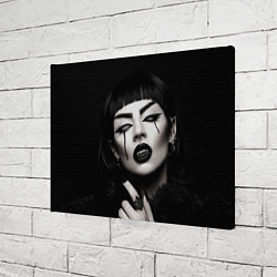 Холст прямоугольный Девушка - вампир, цвет: 3D-принт — фото 2