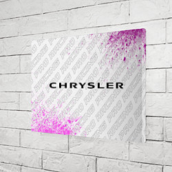 Холст прямоугольный Chrysler pro racing: надпись и символ, цвет: 3D-принт — фото 2
